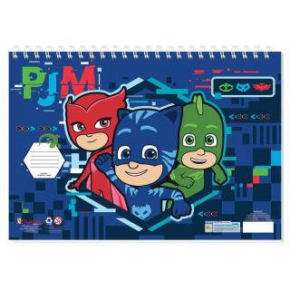 Μπλοκ Ζωγραφικής PJ Masks 23x33 40 Φύλλα με Στενσιλ, Αυτοκόλλητα και Σελίδες Χρωματισμού