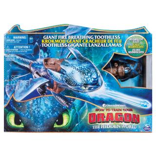 Spin Master How to Train Your Dragon - Giant Fire Breathing Toothless - Φαφούτης με Γιγάντιες Φλόγες