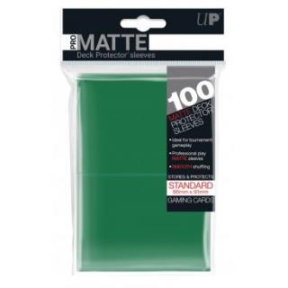 UP - Standard Deck Protector - PRO-Matte Green (100 Sleeves)