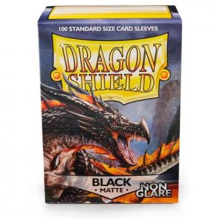 Dragon Shield Matte - Non-glare - Black Amina (100 Sleeves)