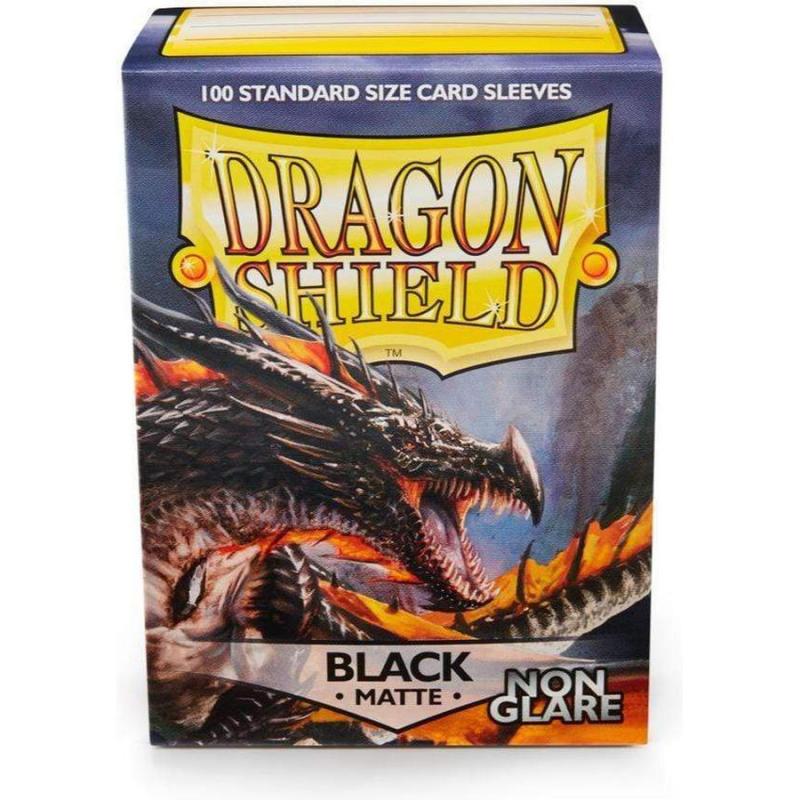 Dragon Shield Matte - Non-glare - Black Amina (100 Sleeves)