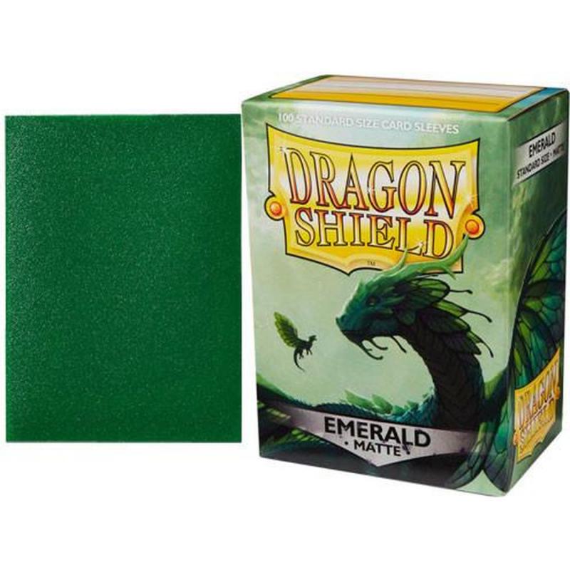 Dragon Shield Matte Sleeves - Emerald (100 Sleeves)