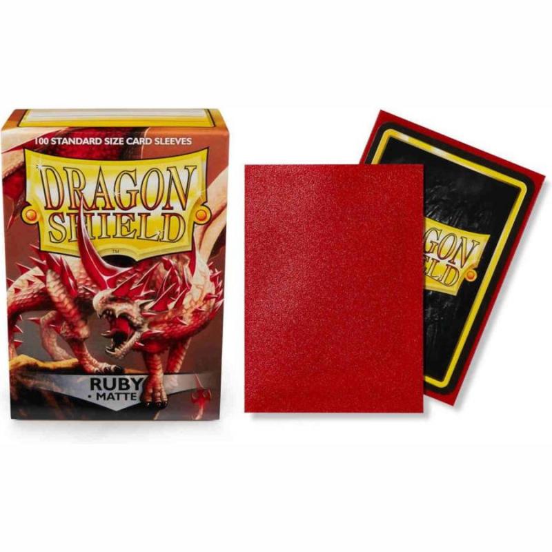 Dragon Shield Matte Sleeves - Ruby (100 Sleeves)