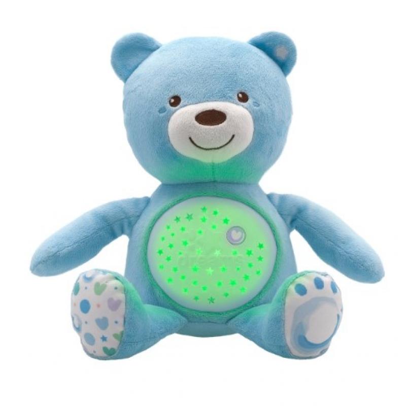 Chicco Βρεφικό Αρκουδάκι με Προβολέα, Baby Bear, Σιέλ