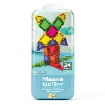 HappiHobbi Μαγνητικά Τουβλάκια Travel Set 24 pcs