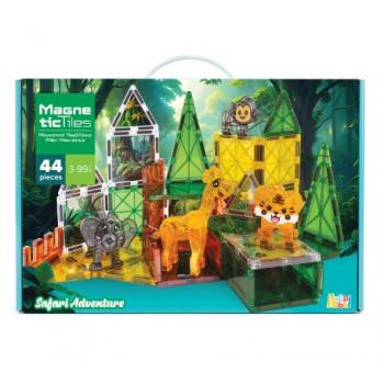 HappiHobbi Μαγνητικά Τουβλάκια Safari Adventure 44 pcs