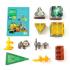 HappiHobbi Μαγνητικά Τουβλάκια Safari Adventure 44 pcs
