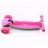 Αθλοπαιδία: Πατίνι 3τροχο Αναδιπλούμενο με Φωτιζόμενη Βάση και Ροδάκια - Φούξια