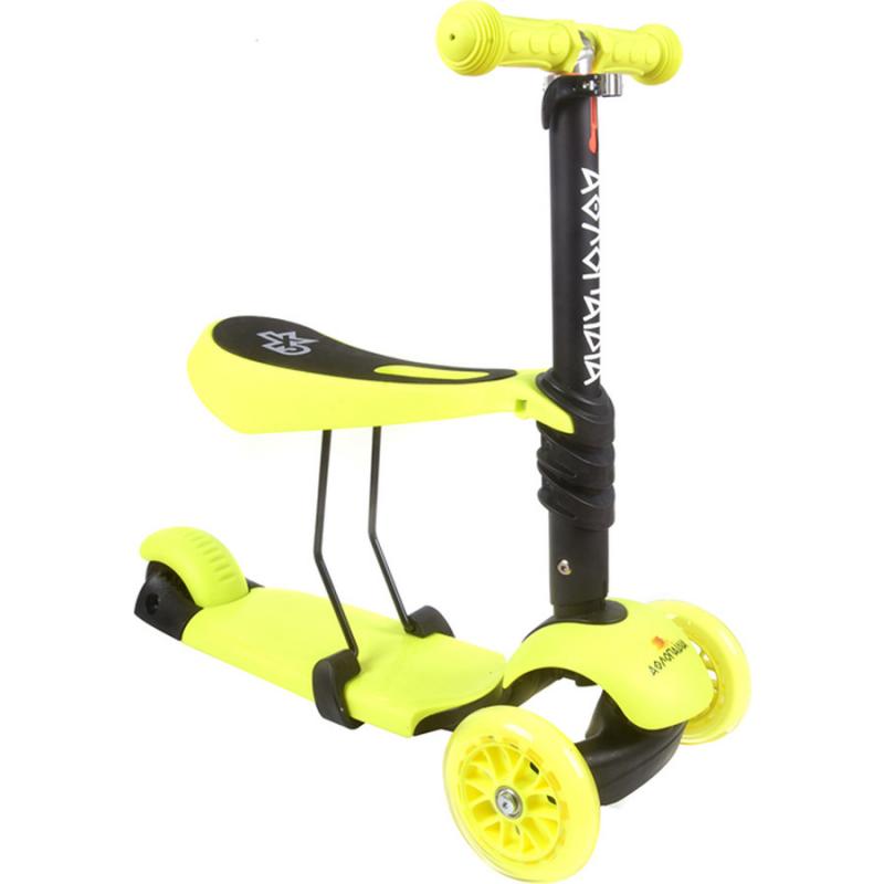 Πατίνι Παιδικό 3τροχο 3 σε 1 Κίτρινο