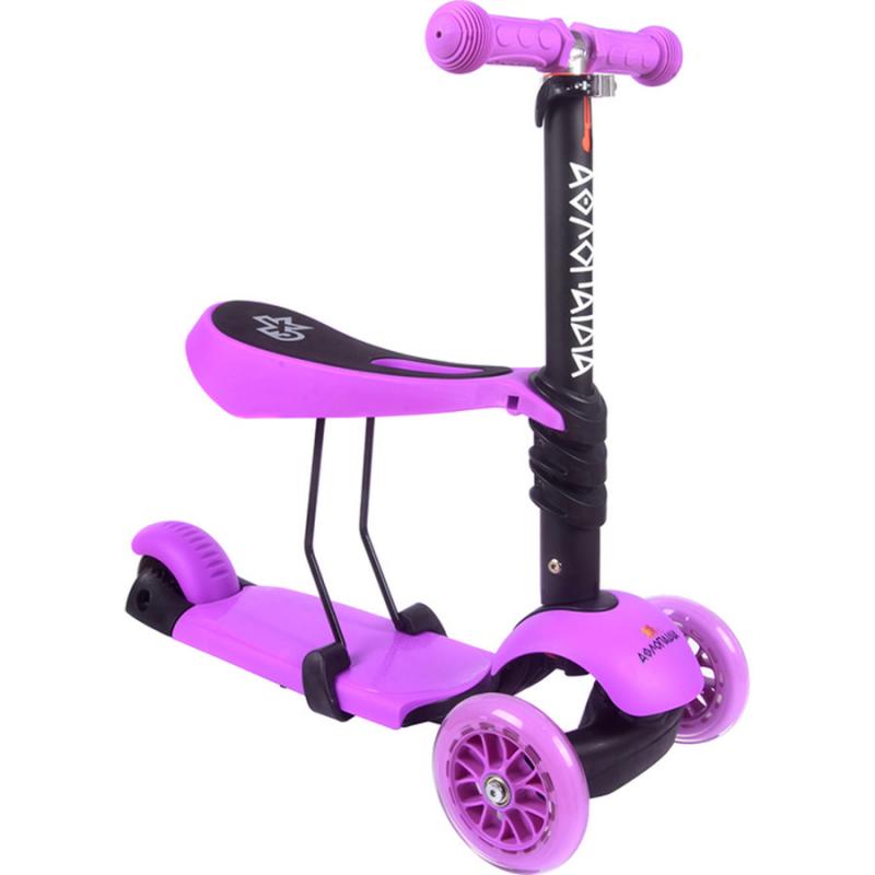 Πατίνι Παιδικό 3τροχο 3 σε 1 Μωβ