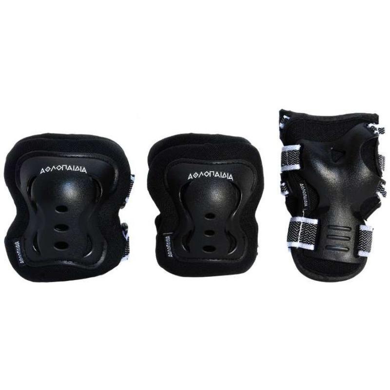 Μαύρο - Παιδικά Προστατευτικά XSmall, Επιιαγκωνίδα - Επιγονατίδα - Περικάρπιο - Αθλοπαιδιά