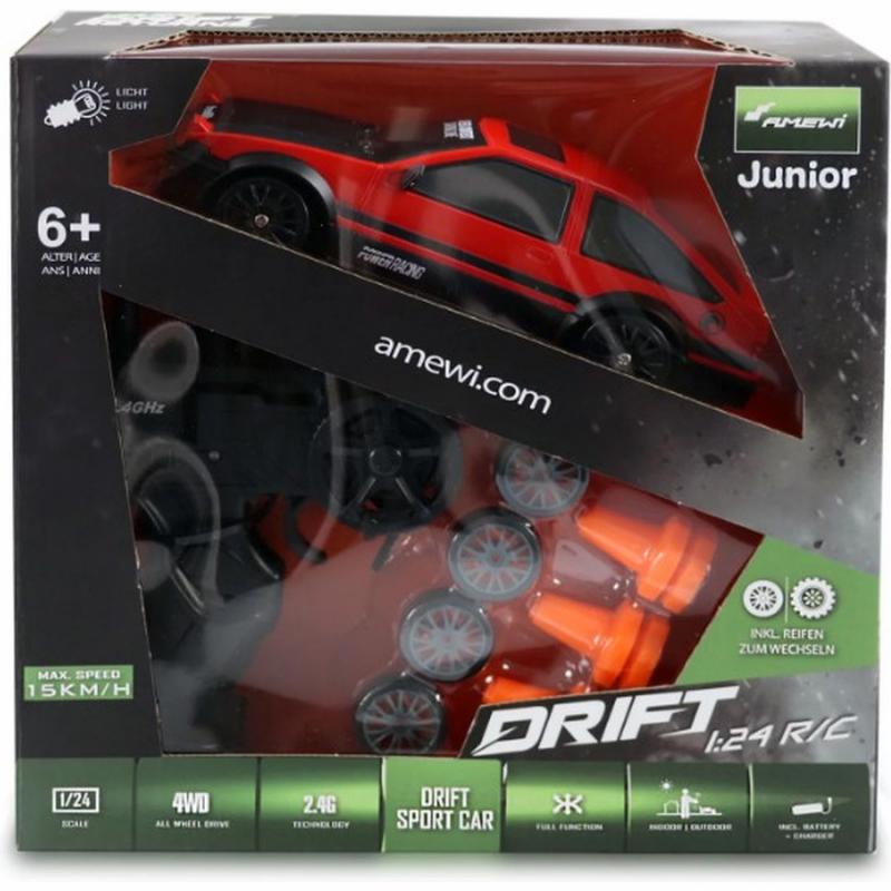Amewi Drift Sport Car 4WD 1/24 RTR Red