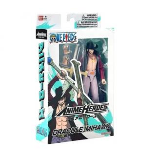 Bandai Anime Heroes: One Piece - Dracule Mihawk Action Figure (17cm)