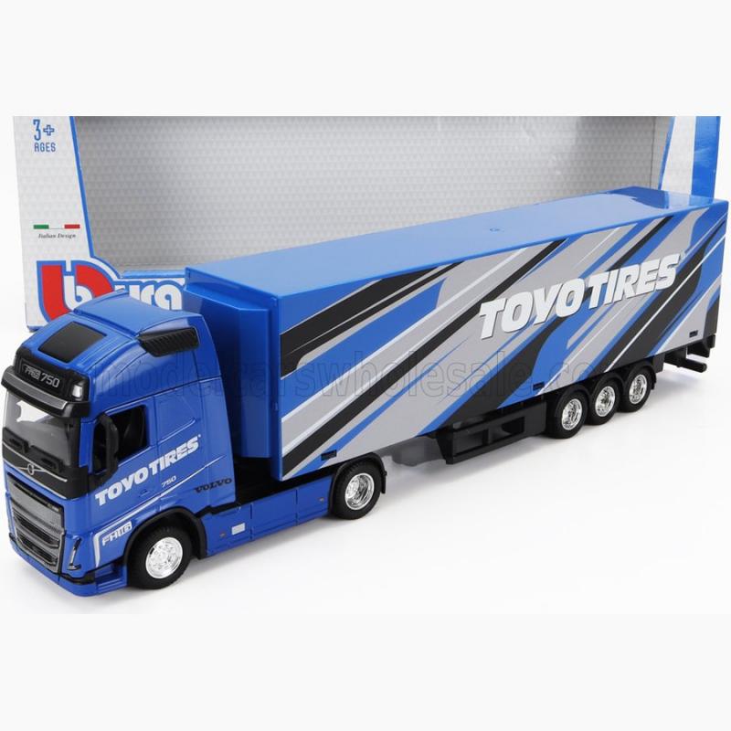 1/43 Burago Hauler with Trailer Mercedes 