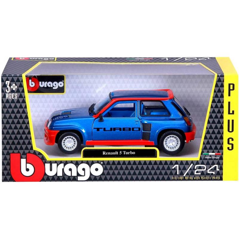 1/24 Burago Renault 5 Turbo Μπλε - Κόκκινο
