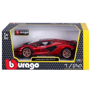 1/24 Burago Plus Lamborghini Sian FKP37 Red