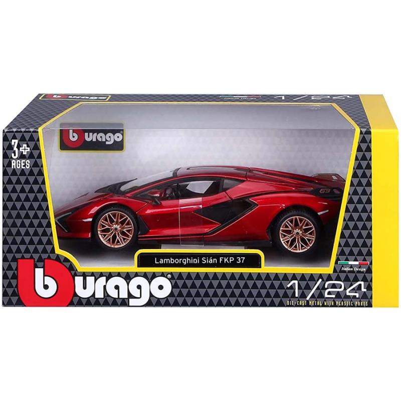 1/24 Burago Plus Lamborghini Sian FKP37 Red