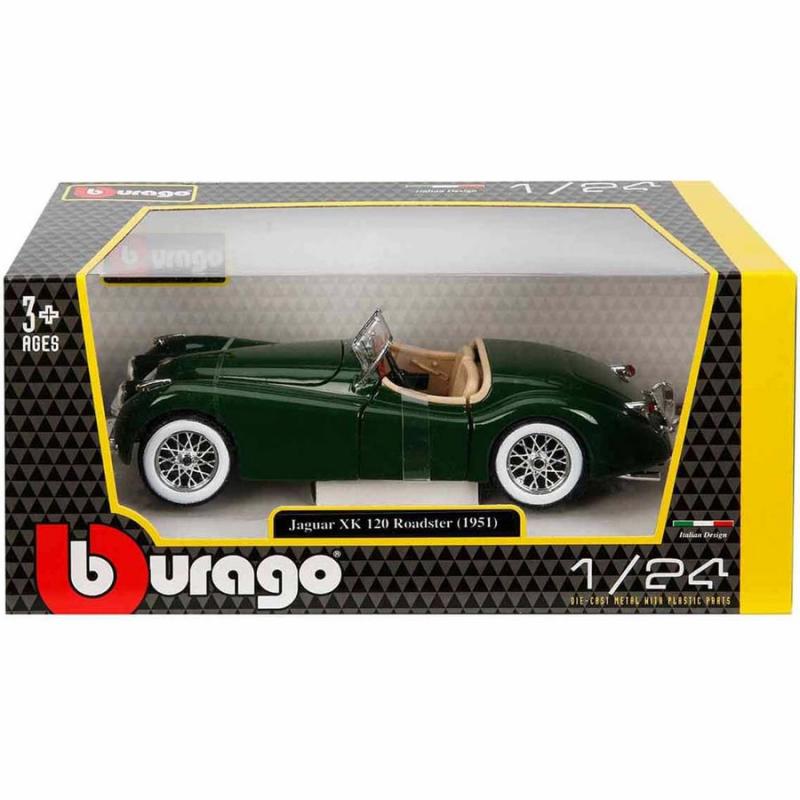 1/24 Burago Jaguar XK 120 Roadster (1951) Green