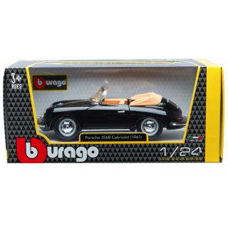 1:24 Burago Porsche 356 B Cabriolet Black