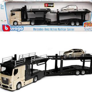 1/43 Burago Mercedes Benz Actros Multicar Carrier Champagne