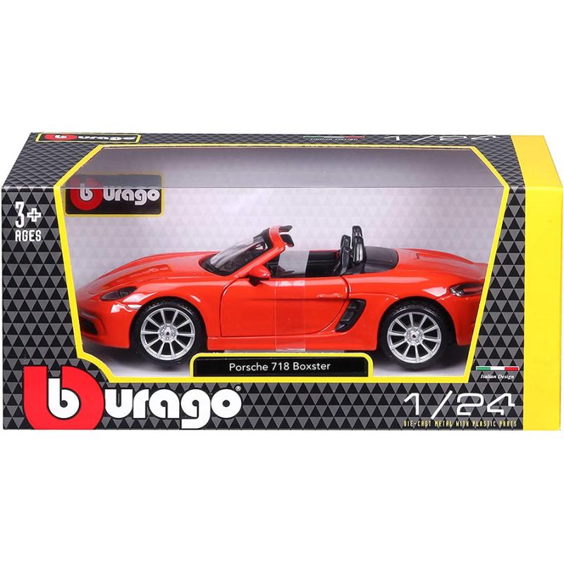 1/24 Burago - Porsche 718 Boxster Fire Orange