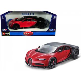 1/18 Burago Bugatti Chiron (Κόκκινο - Μαύρο)