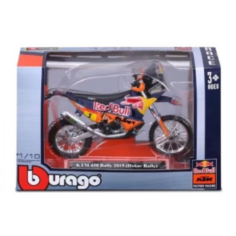 1/18 Burago Red Bull ΚΤΜ Motorcycles - KTM 450 Rally 2019 (Dakar Rally)