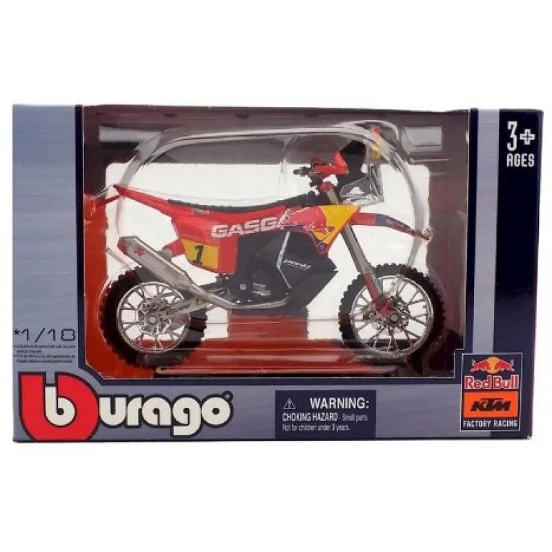 1/18 Burago Red Bull ΚΤΜ Motorcycles - Gasgas RX450F (Dakar 2023)