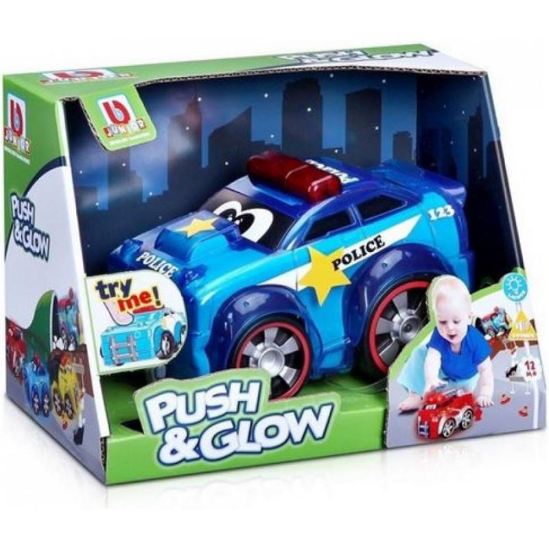 Burago Junior Push & Glow Police Car