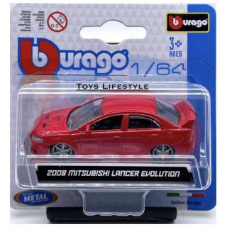 1/64 2008 Mitsubishi Lancer Evolution Κόκκινο - Burago