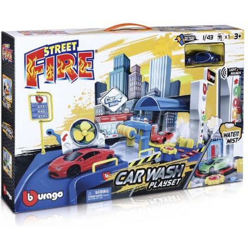 1/43 Street Fire Auto Service Playset με 1 Αυτοκίνητο - Burago