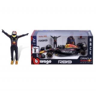 1/24 Burago F1 Oracle red Bull RB19 with Driver (Max Verstappen #1)