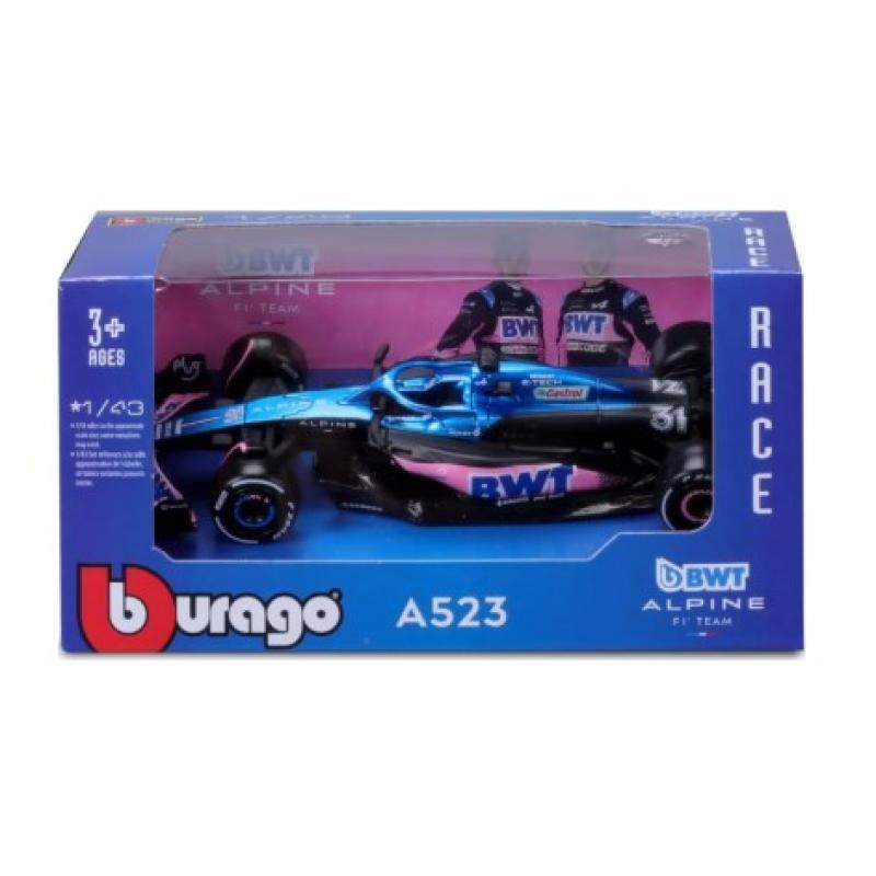 1/43 Burago F1 BWT Alpine A523 #31 Esteban Ocon
