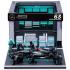 1/43 Burago Formula 1 Mercedes Amg W15 2024 Pit Pass Diorama George Russell 18/38452 (#63)