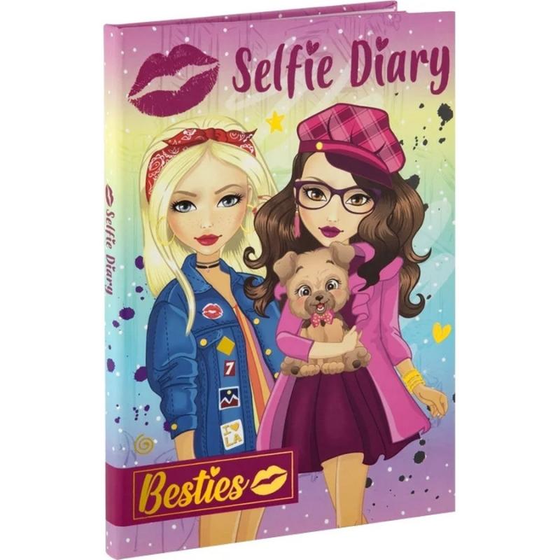 Creative Craft - Besties: Selfie Diary 21 x 15 cm (50 Sheets) & Magic Pen