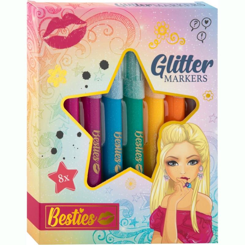 Creative Craft - Besties: 8 Glitter Markers in CDU