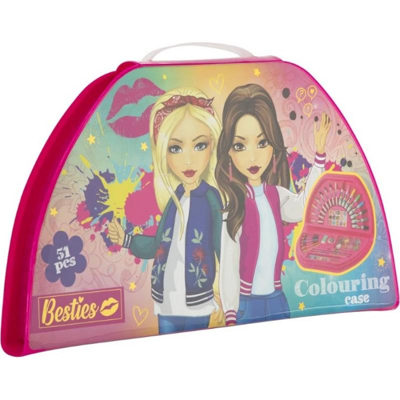 Creative Craft - Besties: Colouring Case half round - 51 pcs (44 x 38 cm)