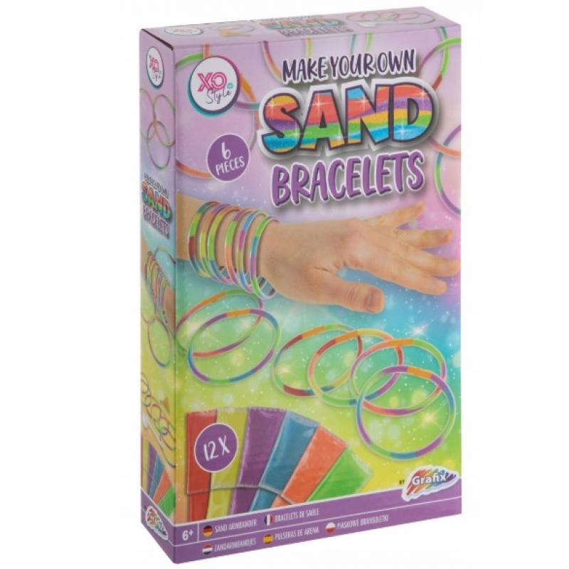 Creative Craft - XO Style: Make Your Own Sand Bracelets 6 pcs - 12 Colours Sand