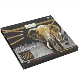 Creative Craft - Nassau Fine Art: Metallic Mixed Media Set in FC Box