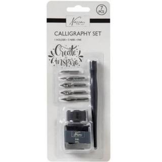 Creative Craft - Nassau Fine Art: Calligraphy Set with Ink, 7 pcs