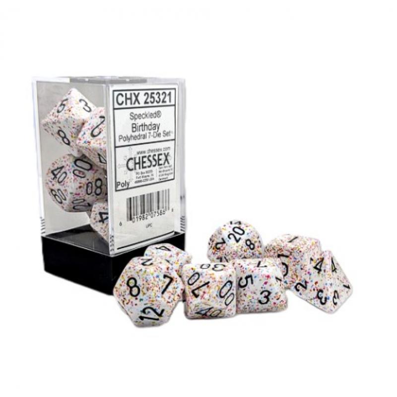 Speckled Birthday Polyhedral 7-Die Set