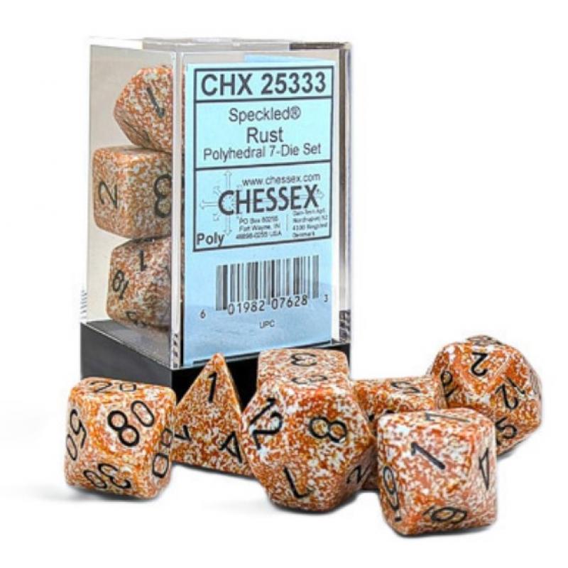 Speckled Rust Polyhedral 7-Die Set