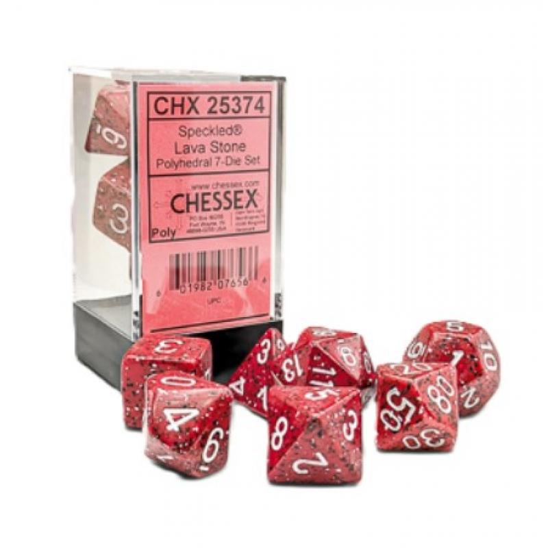 Speckled Lava Stone Polyhedral 7-Die Set