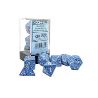Speckled Ocean Stone Polyhedral 7-Die Set