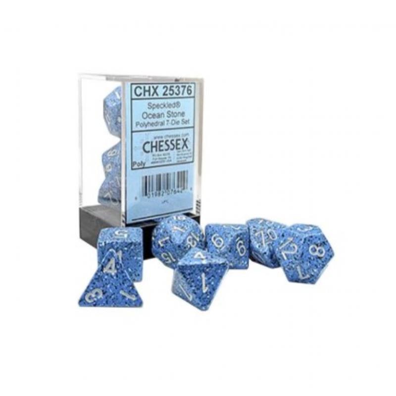 Speckled Ocean Stone Polyhedral 7-Die Set