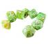 Marble Sour Green/White Lab Polyhedral 7-Die Set