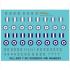 Procal Decals Hellenic F-16C Squadrons Tail Marks + Rounders 1/72