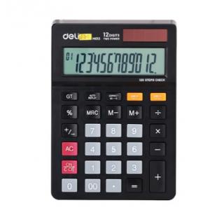 Deli Αριθμομηχανή 12 Ψηφία 120 Steps Check 14.9 x 10.4 x 2.6 cm Smart M01320 Μαύρη