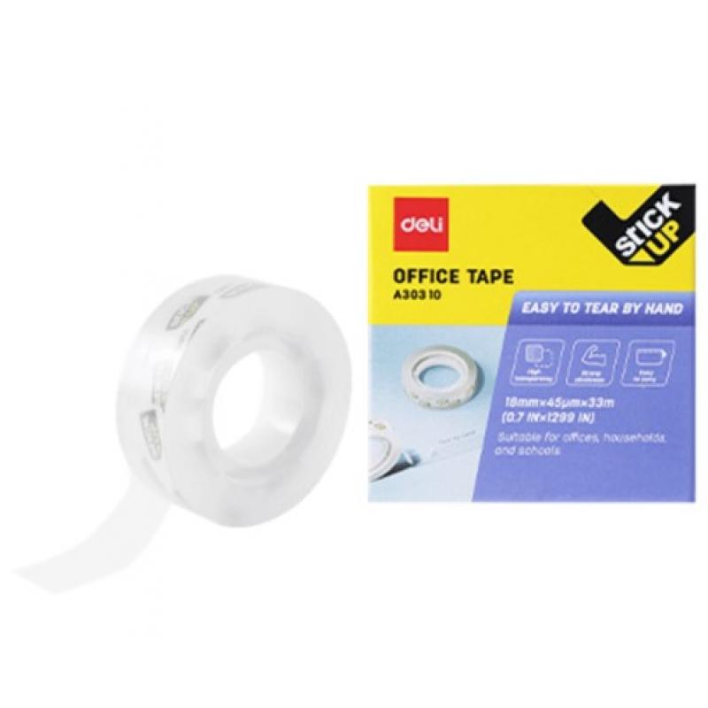 Deli Ταινία Κολλητική Stick Up18 mm x33 m A30310 Διάφανη