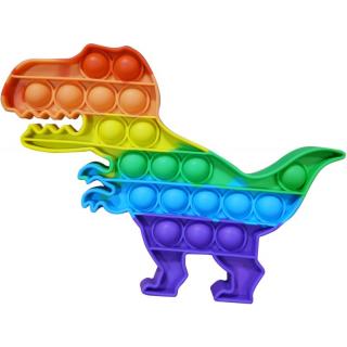 Πολύχρωμος Δεινόσαυρος - Gim Silicone Pop It Bubble Toy